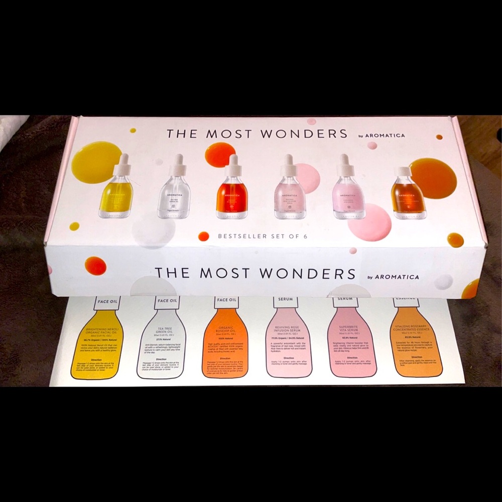 Set of 6: Face Oil, Serum, & Essence